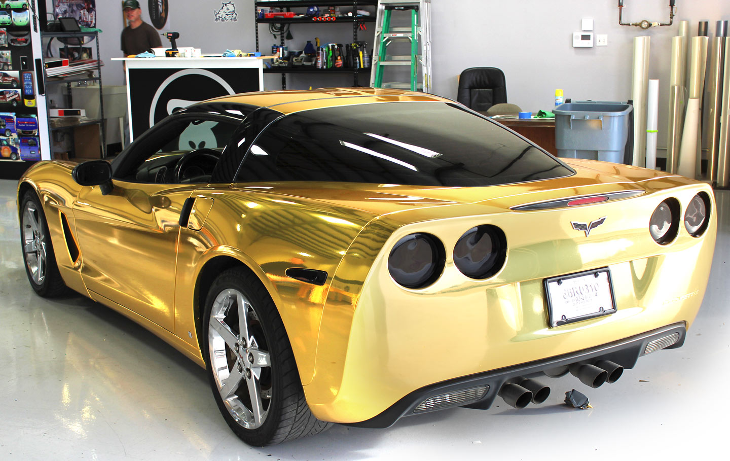 Gold Chrome Wrap Fort Worth - Zilla Wraps