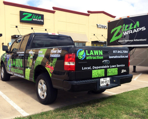 Lawn Care Truck Wrap Dallas