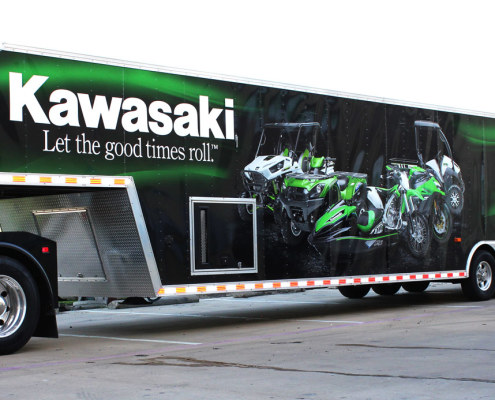 Kawasaki Trailer Wrap Dallas TX
