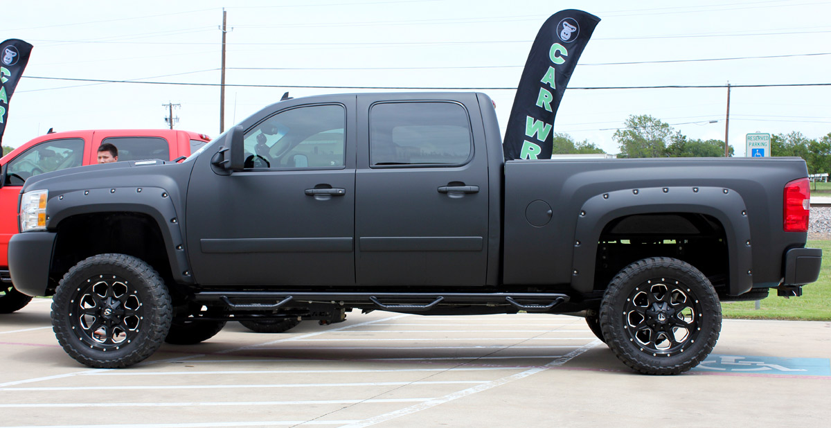 Deep Matte Black Truck Wrap - Zilla Wraps