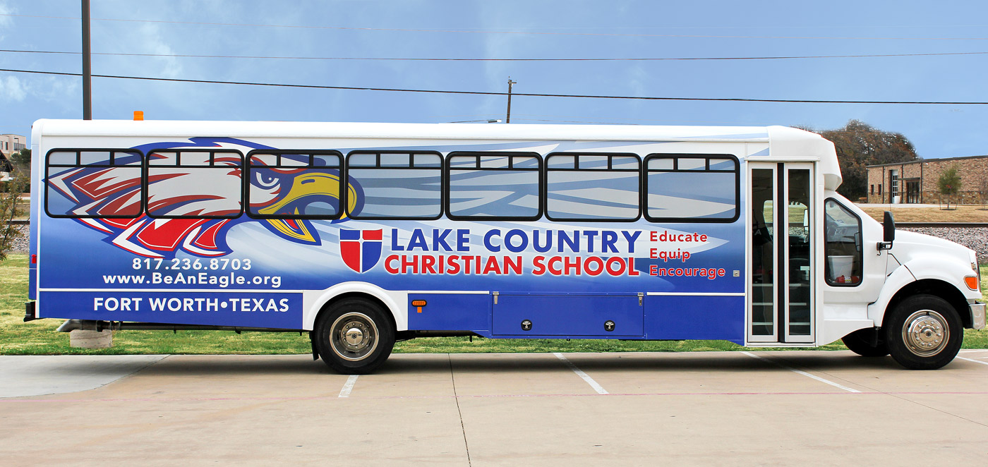 lake country shuttle bus wraps