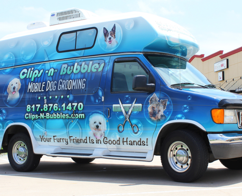 Dog Grooming Vinyl Wraps