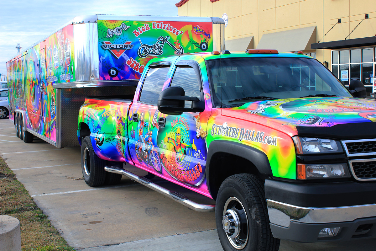 Strokers Dallas Truck Trailer Wrap