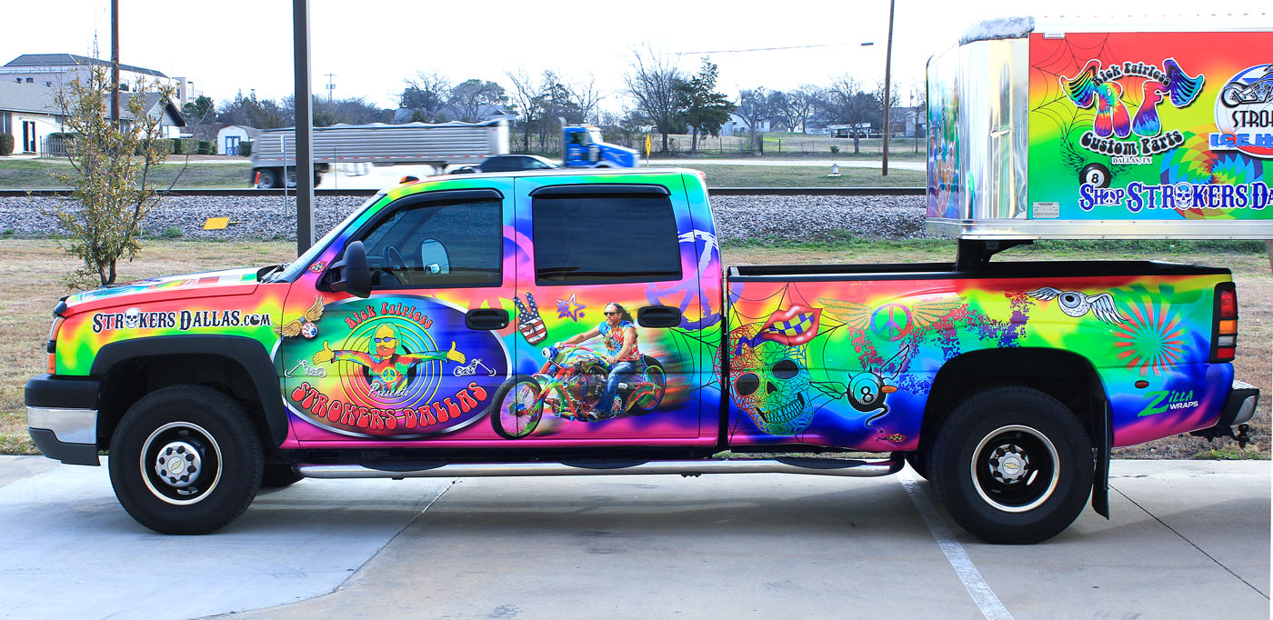 Strokers Dallas Truck Wrap