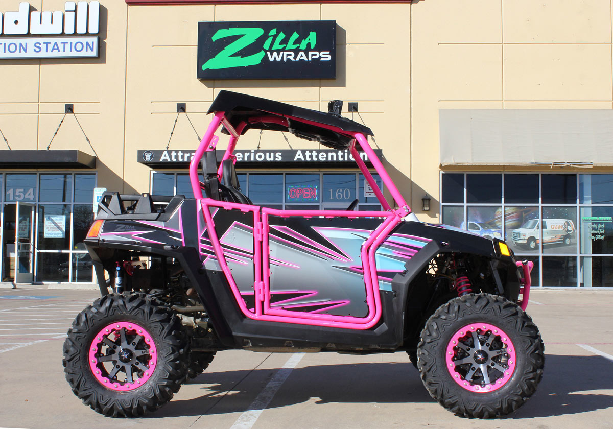 Custom Pink Atv Wrap Zilla Wraps.