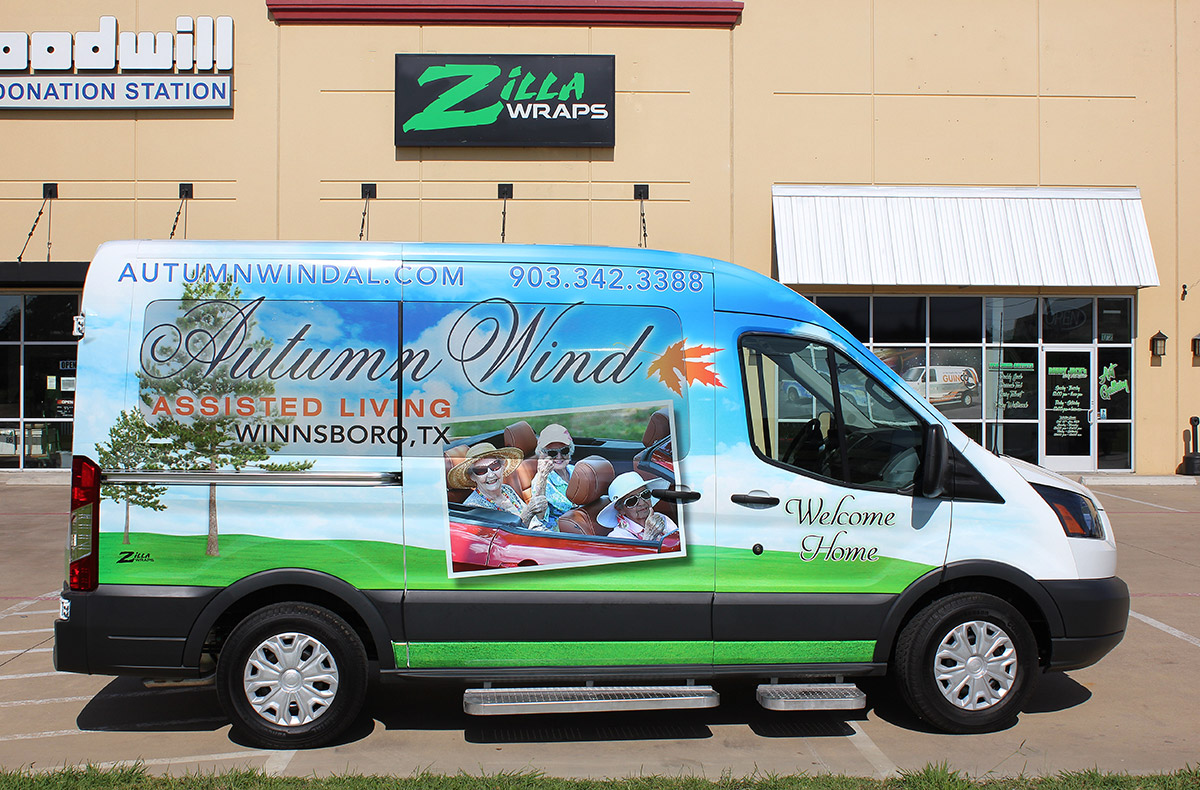 Zilla Wraps Shuttle Wraps Dallas