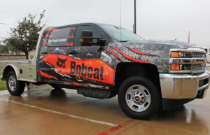 Bobcat Flatbed Truck Wraps Dallas