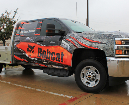 Bobcat Flatbed Truck Wraps Dallas