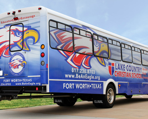 School Bus wraps Fort Worth