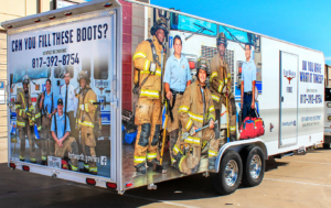 Fort worth Fire Department Trailer Wrap