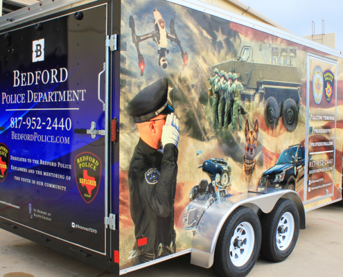 Trailer Wrap Bedford Police Department
