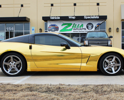 gold chrome wrap