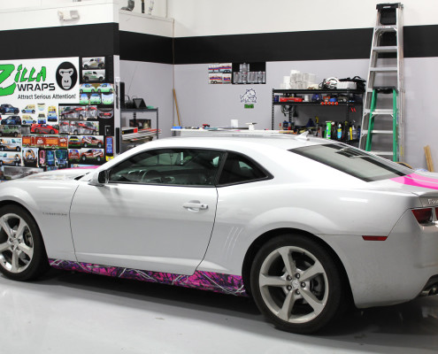 pink camaro graphics