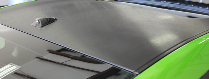 Brushed Metallic Roof Wrap