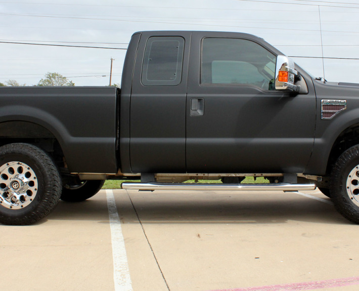 F250 Matte Black Wrap - Zilla Wraps