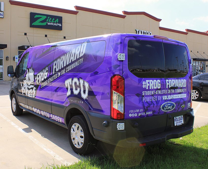 Fort Worth Van Wrap TCU - Zilla Wraps